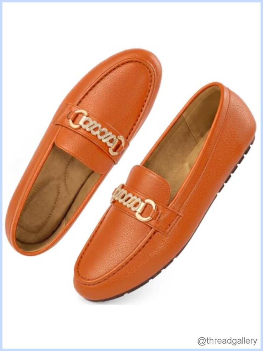 Faux Leather Loafers Women Slip-On Comfort Business Casual Office Flats